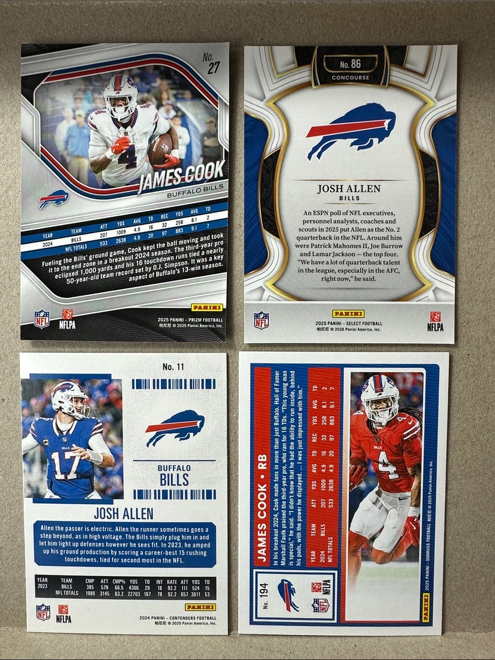 Josh Allen/James Cook+ Skyler Bell Rookie Bills 2000’s lot of 20 +Sammy Watkins - Picture 3 of 16